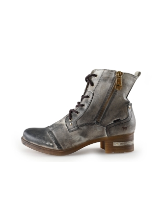 Mustang Schnürstiefel Silber 281080