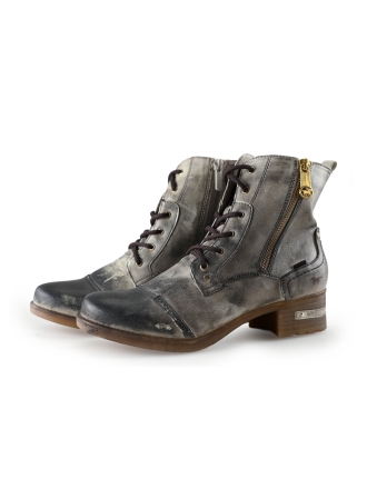 Mustang Schnürstiefel Silber 281080