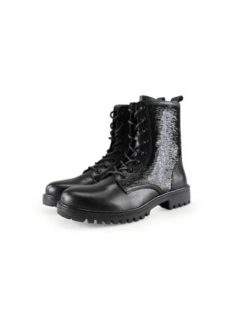 Tamaris Schnürstiefel Schwarz 281347