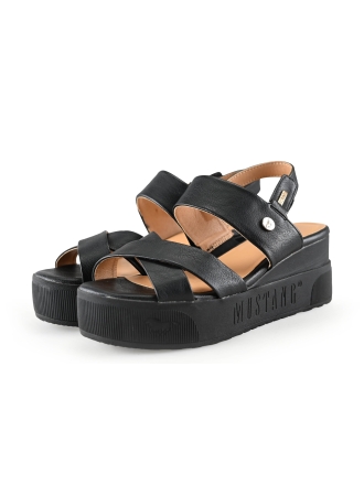 Mustang Keilschuhe Schwarz 281675