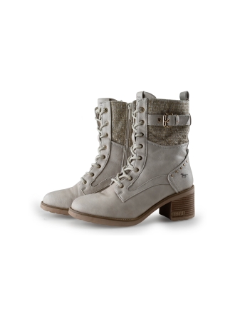 Mustang Schnürstiefel Weiß 282232