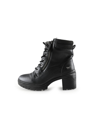 Mustang Schnürstiefel Schwarz 284059