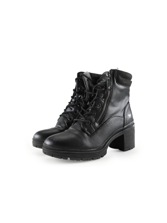 Mustang Schnürstiefel Schwarz 284059