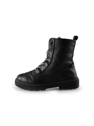 Mustang Schnürstiefel Schwarz 284522
