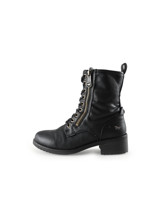 Mustang Schnürstiefel Schwarz 284800