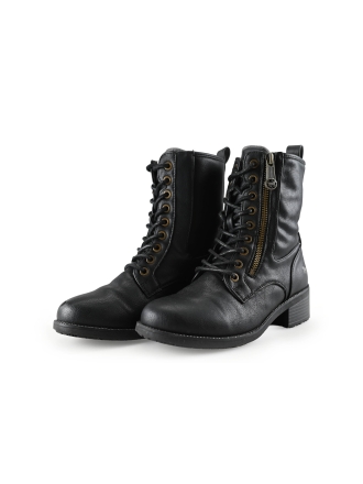 Mustang Schnürstiefel Schwarz 284800