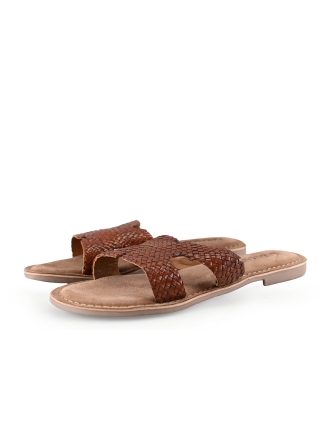 Lazamani Mules Pantoletten Cognac 286090