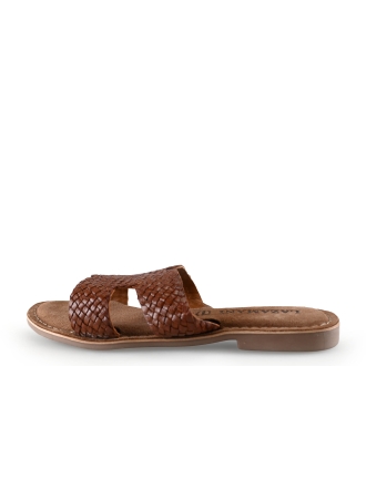 Lazamani Mules Pantoletten Braun 286547