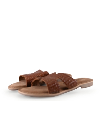 Lazamani Mules Pantoletten Braun 286547
