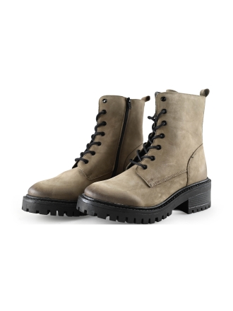Manfield Schnürstiefel Beige 287379