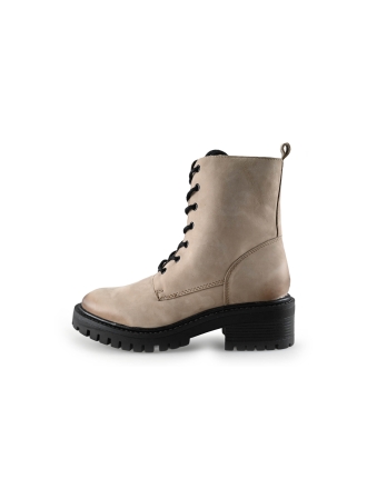 Manfield Schnürstiefel Beige 287503