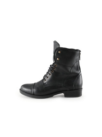 Manfield Schnürstiefel Schwarz 287593
