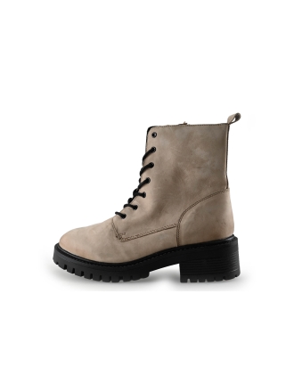 Manfield Schnürstiefel Beige 288430