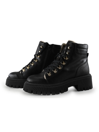Manfield Schnürstiefel Schwarz 288458