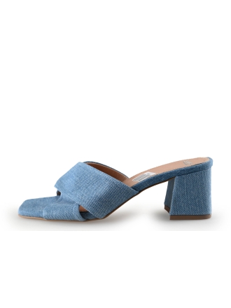 Manfield Mules Pantoletten Blau 288466