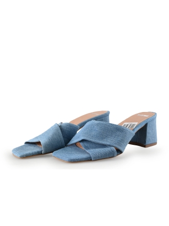 Manfield Mules Pantoletten Blau 288466