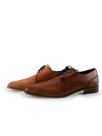 Manfield Elegante Schuhe Cognac 288551