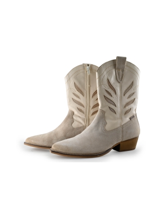 Manfield Cowboystiefel Beige 288578