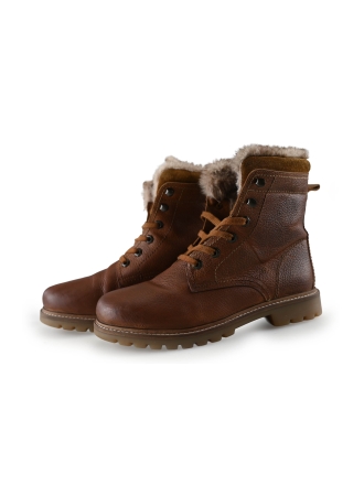 Manfield Schnürstiefel Cognac 289023