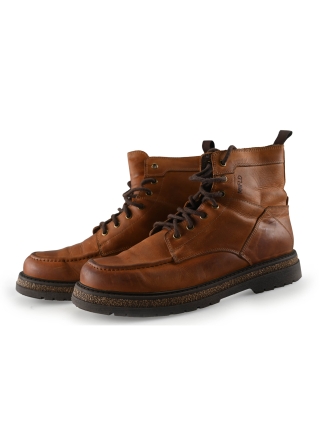 Manfield Schnürstiefel Cognac 289025