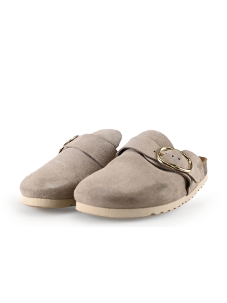 Manfield Mules Pantoletten Grau 289686