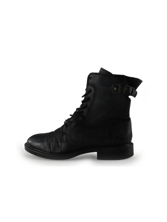 Manfield Schnürstiefel Schwarz 289733