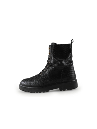 Manfield Schnürstiefel Schwarz 289903
