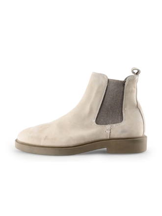 Manfield Chelsea boots Beige 289933
