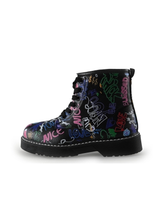 Marikelly Schnürstiefel Schwarz 290401