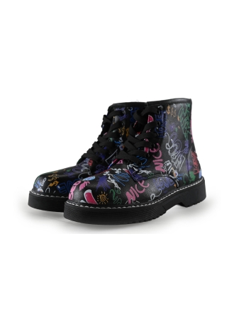 Marikelly Schnürstiefel Schwarz 290401