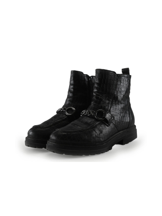 Manfield Schnürstiefel Schwarz 290426