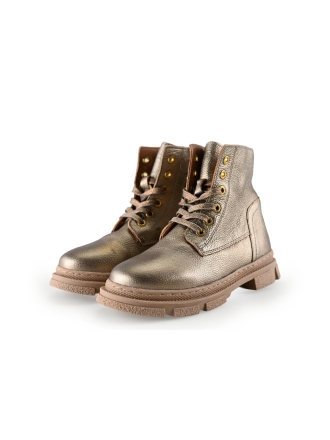 Keq Schnürstiefel Gold 290617