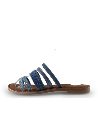 Lazamani Mules Pantoletten Blau 290929