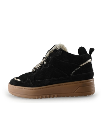 Manfield Schnürstiefel Schwarz 291009