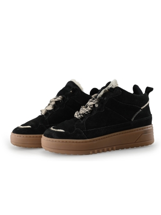 Manfield Schnürstiefel Schwarz 291009