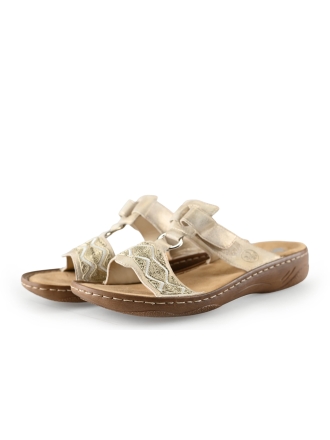 Rieker Mules Pantoletten Gold 291904