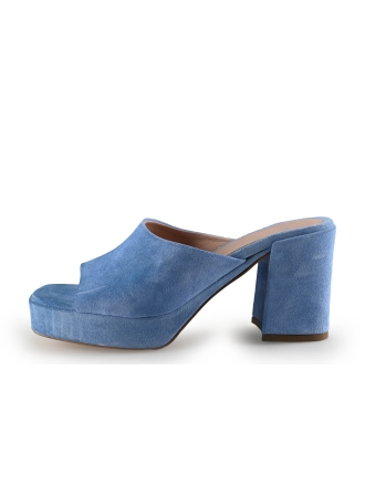 Manfield Mules Pantoletten Blau 293343