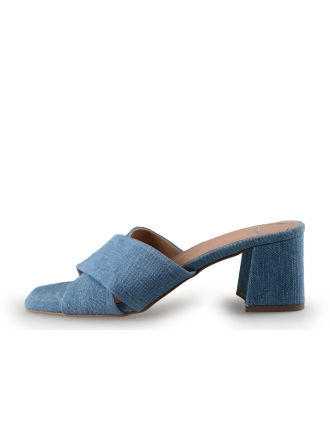Manfield Mules Pantoletten Blau 293354
