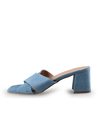 Manfield Mules Pantoletten Blau 293361