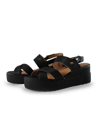 Mustang Keilschuhe Schwarz 293688