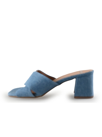 Manfield Mules Pantoletten Blau 293945