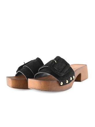 Notre-V Mules Pantoletten Schwarz 295656