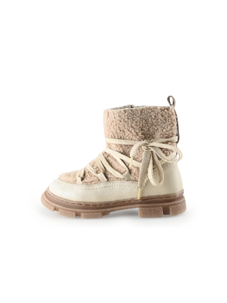 Keq Schnürstiefel Beige 296024