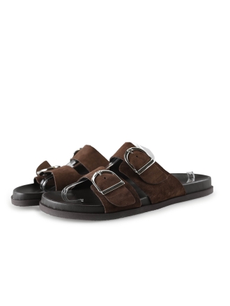 Notre-V Mules Pantoletten Braun 296979