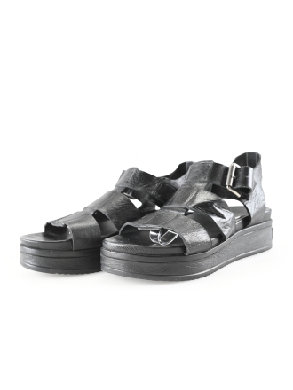 Shabbies Amsterdam Sandalen Schwarz 297056