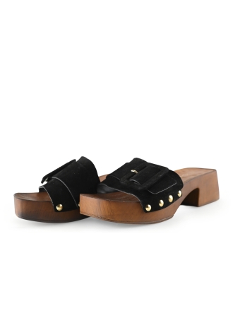 Notre-V Mules Pantoletten Schwarz 297075