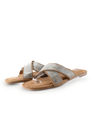 Lazamani Mules Pantoletten Silber 298346