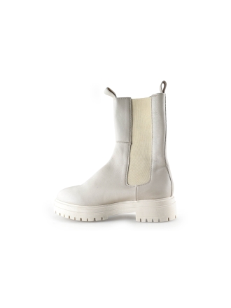 Manfield Chelsea boots Beige 299864