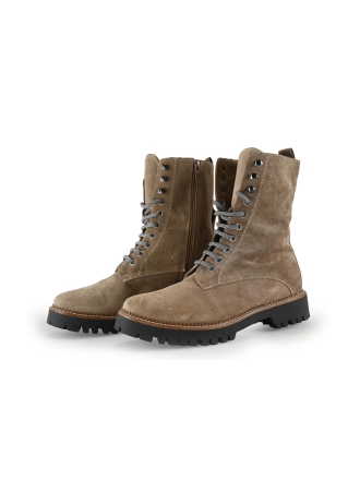 Manfield Schnürstiefel Beige 301031