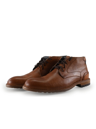 Floris van Bommel Schnürstiefel Cognac 303024